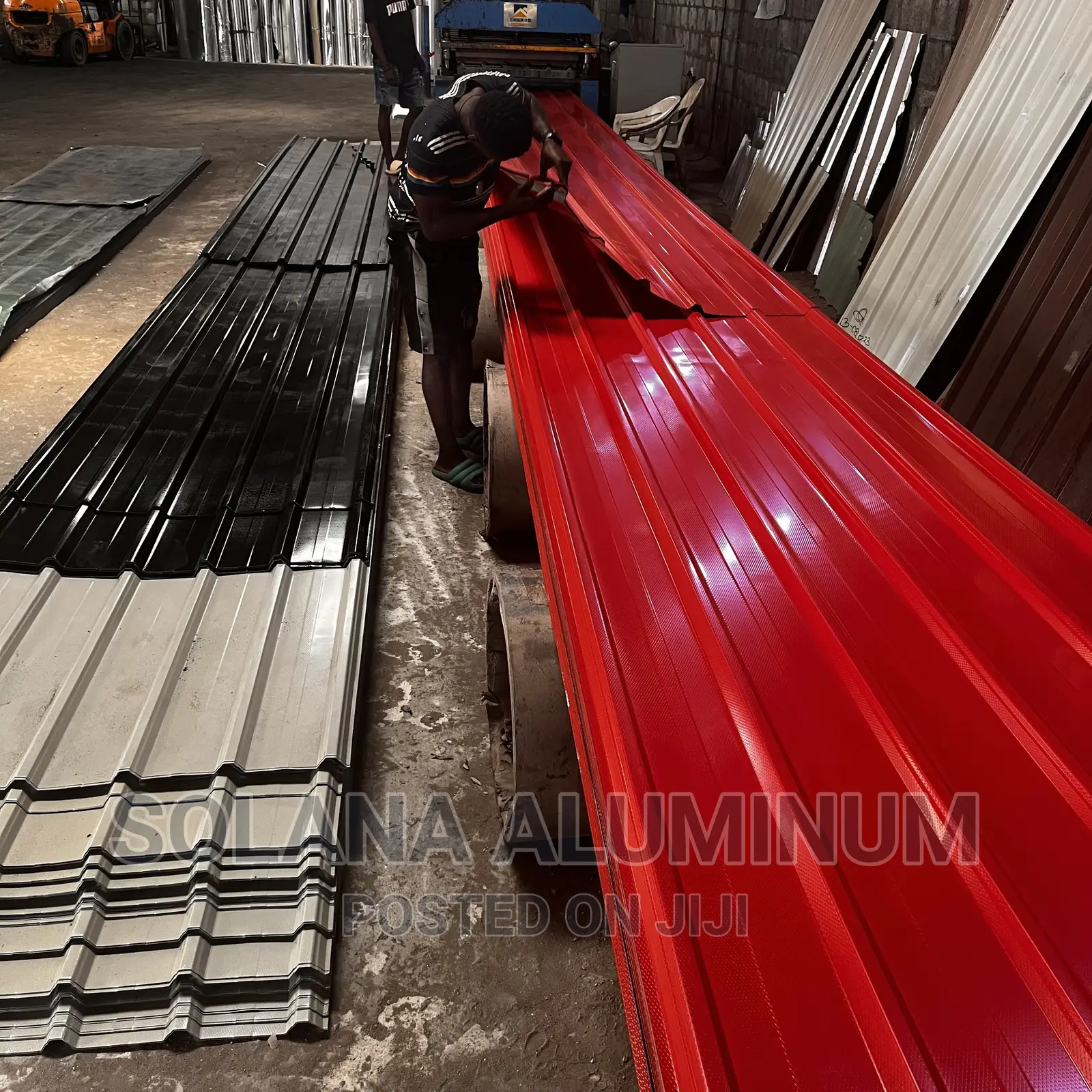 0.50mm A.K.A Complete 55 Red Aluminium Long Span Roofsheet
