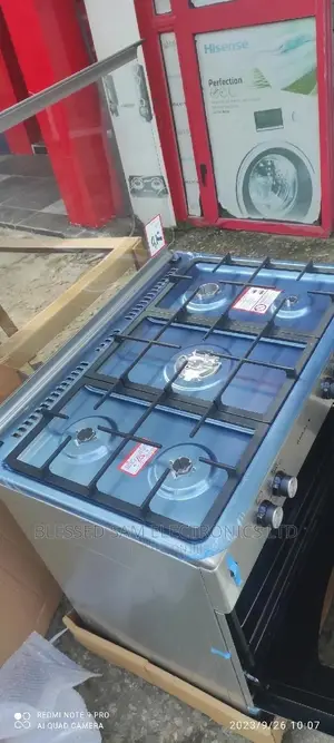Maxi Gas Cooker 5 Burner Gas Oven Automatic>Made In Turkey