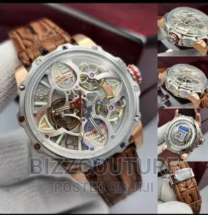 Original HANBORO Leather Strap Watch Available in Store