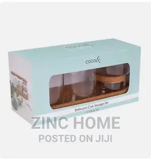5pc Bathroom Cork Storage Set