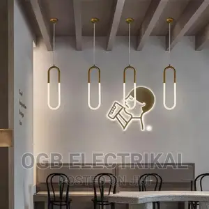 Gold Hanging Ring Pendant Light