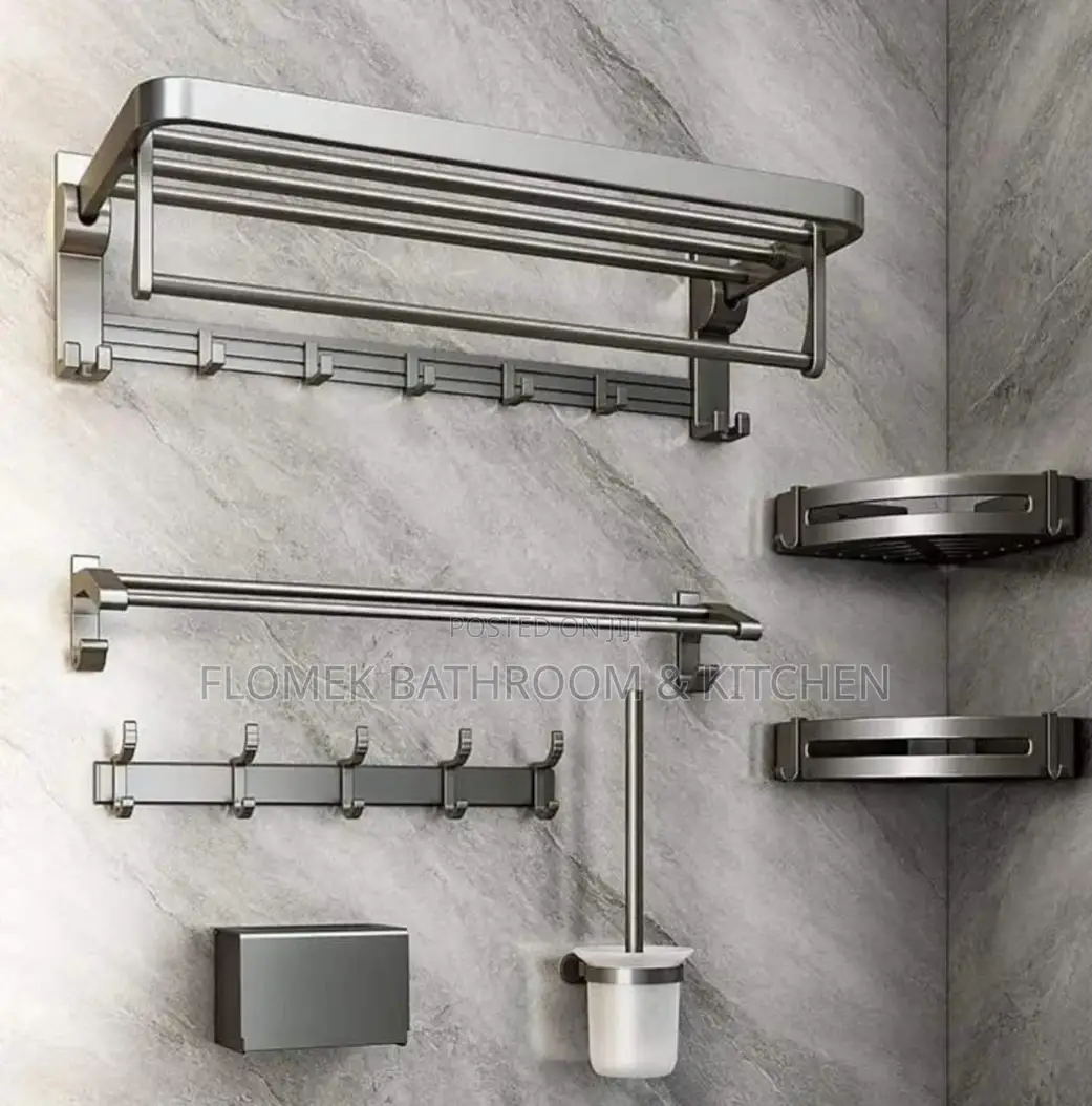 Heavy Guage Bathroom Accessories Set.