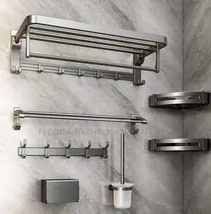 Heavy Guage Bathroom Accessories Set.