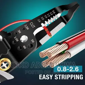 Multifunctional Electrical Wire Crimping and Stripping Plier