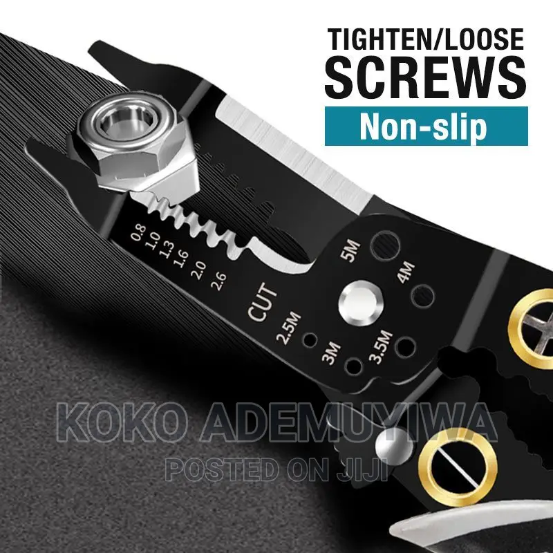 Multifunctional Electrical Wire Crimping and Stripping Plier