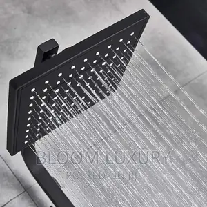 Matte Black Luxury Rainfall Shower