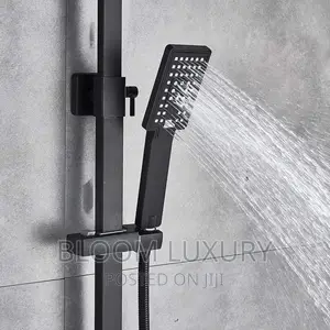 Matte Black Luxury Rainfall Shower