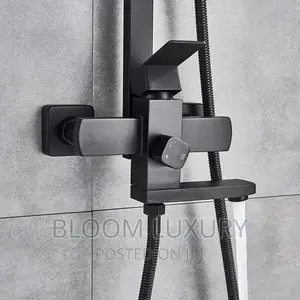 Matte Black Luxury Rainfall Shower