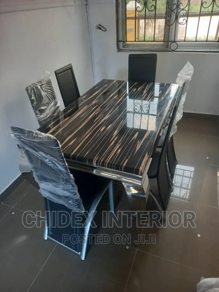 Classic Marble Dining Table 6 Chiar