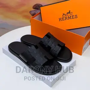 Mature Hermes Palm Slippers for Men
