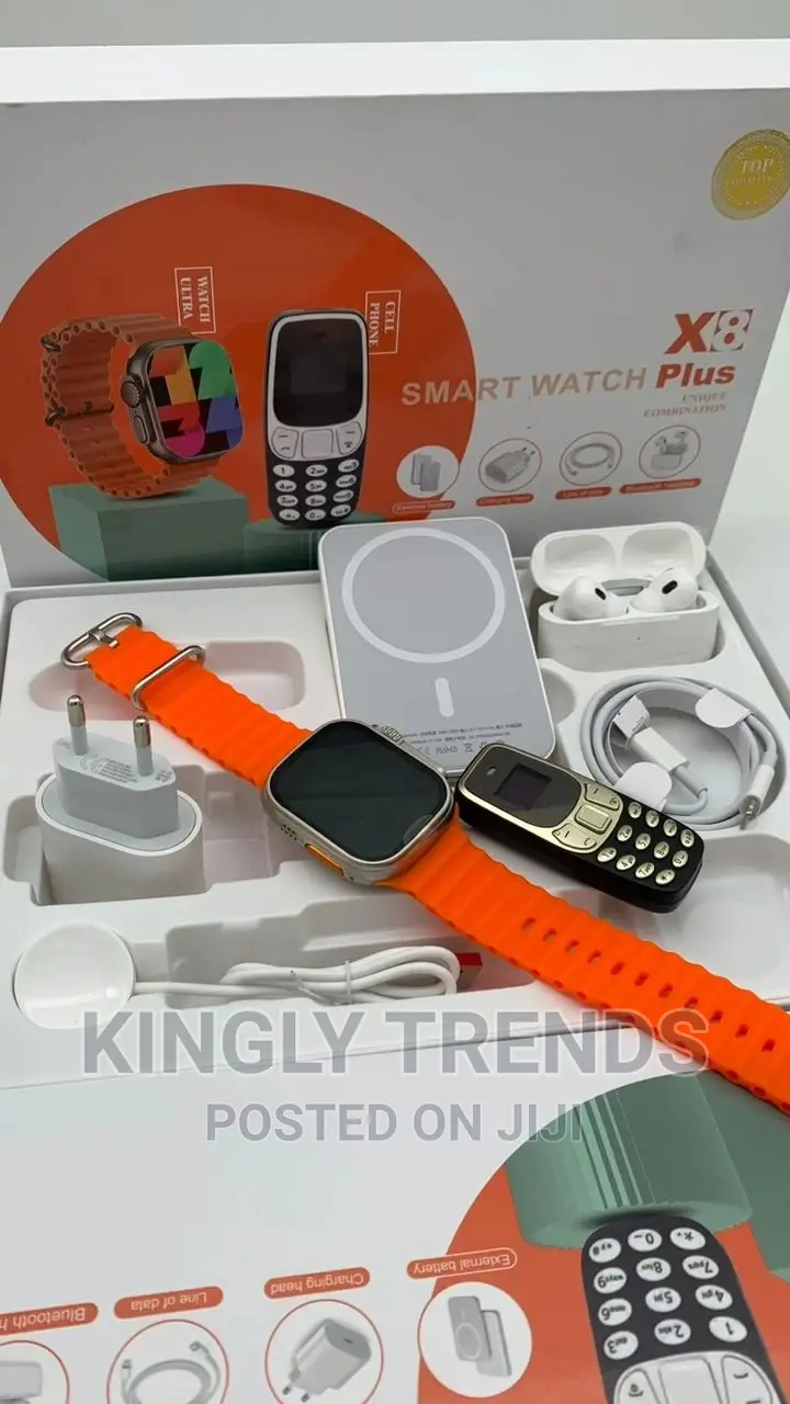 Smartwatch Ultra X8 Plus With a Mini Dual Sim Phone