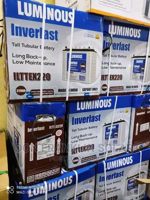 220ah Luminous Inverlast Tall Tubular Battery