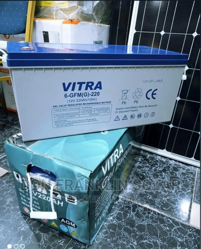 220ah Vitra Gel Solar Inverter Battery