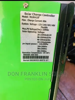 80ah Techfine MPPT Solar Charge Controller