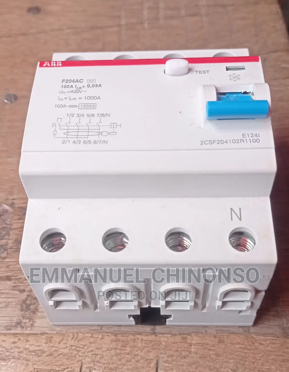 100a 4pole Elcb Abb