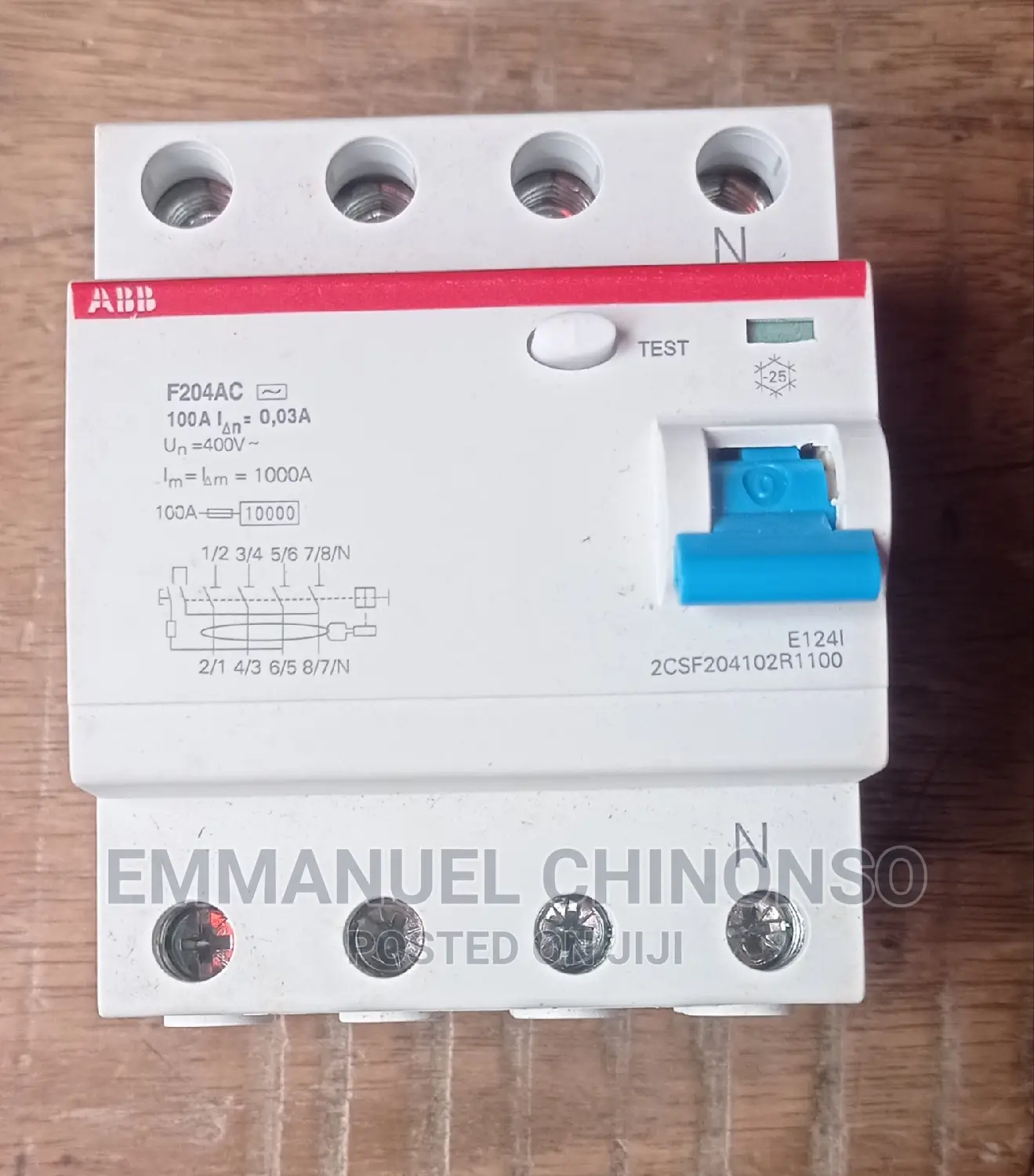 100a 4pole Elcb Abb
