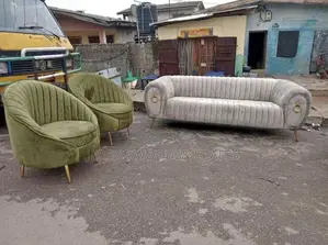 Quality 7 Seater Living Room Fabric Made Sofa Chair.