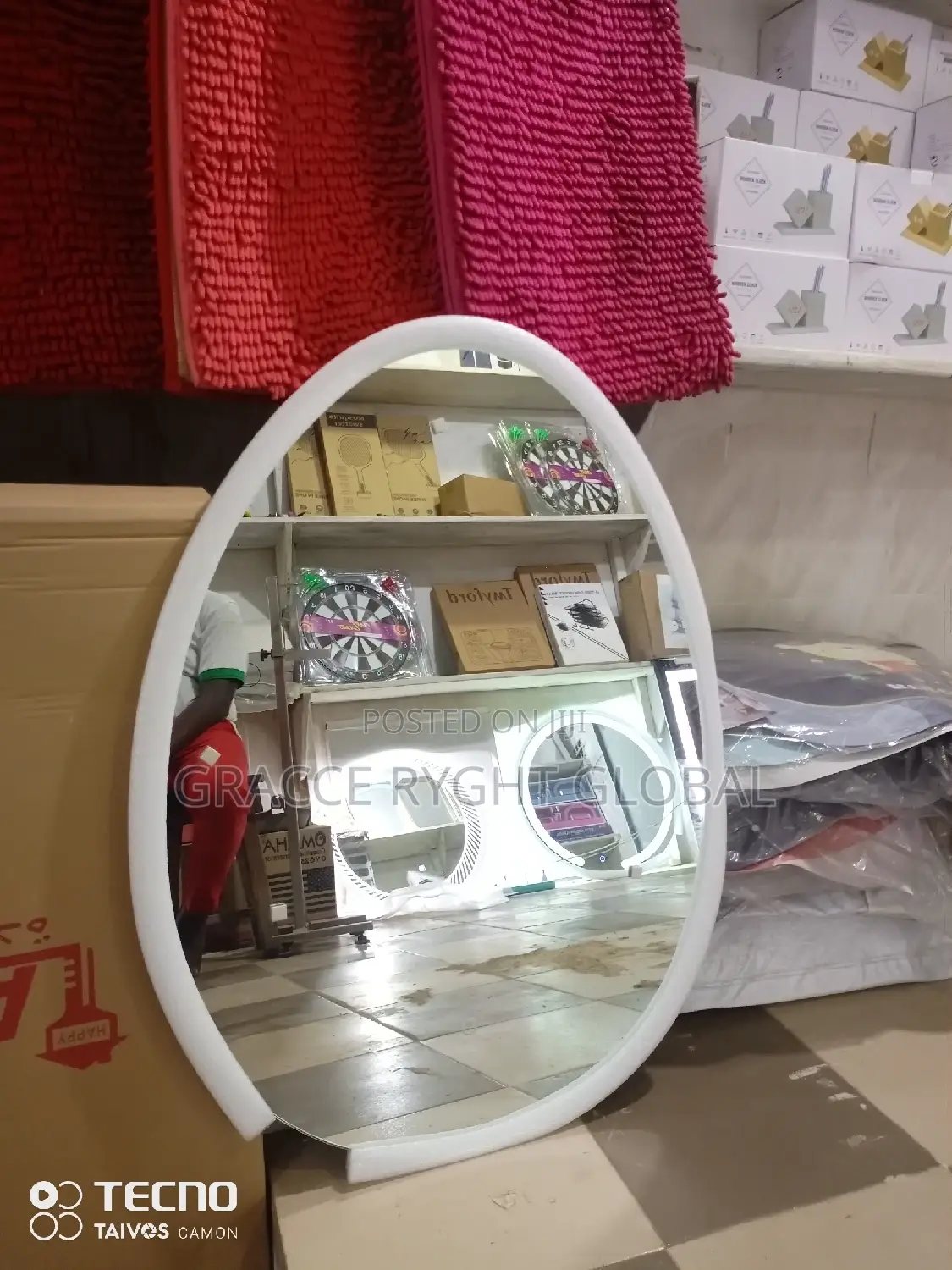 Led Light Glowing Mirror