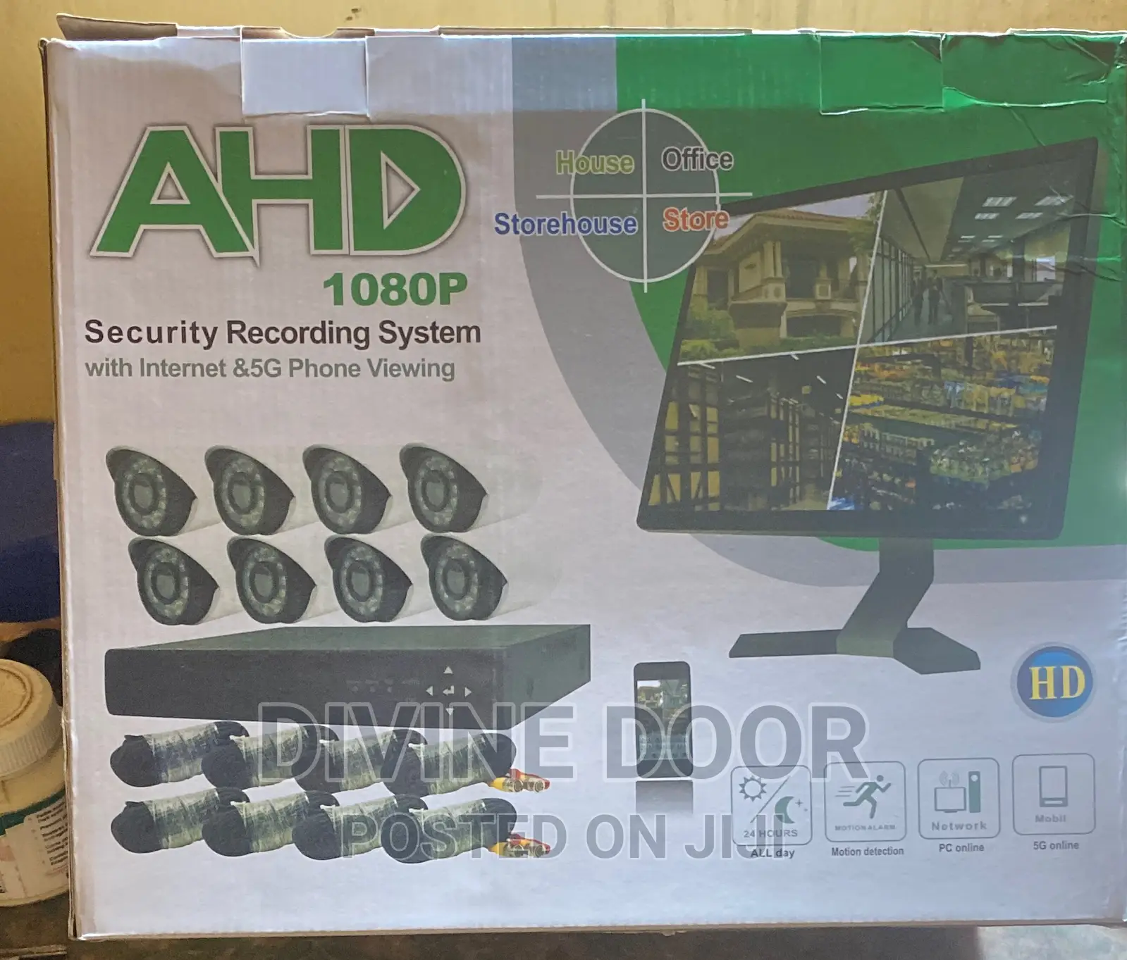 8 Channel CCTV Kit With Full Accessories