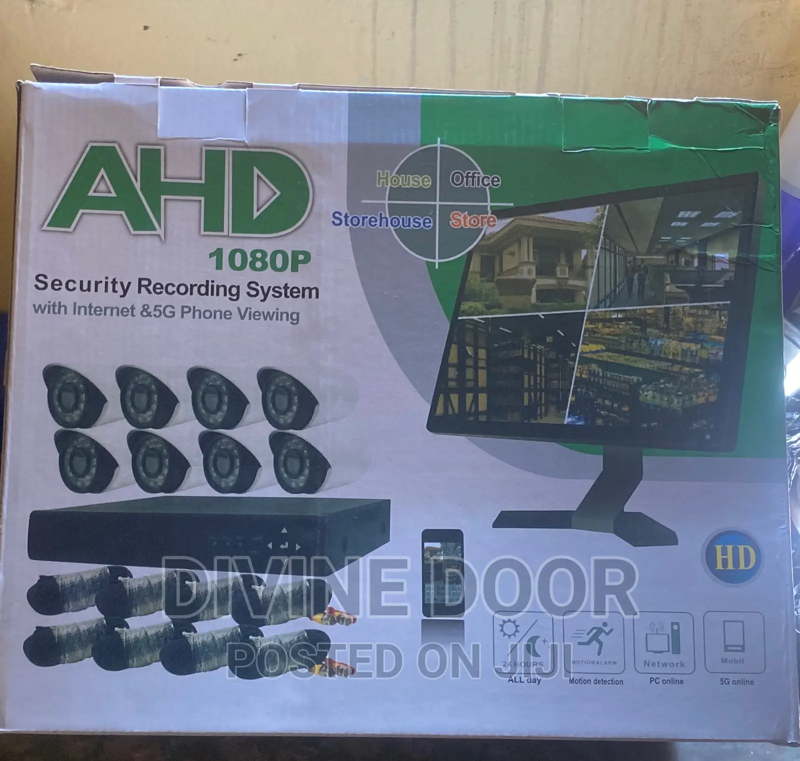 8 Channel CCTV Kit With Full Accessories