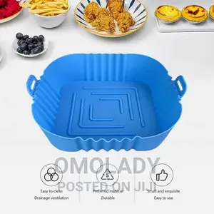 Silicone Air Fryer Pot - Blue