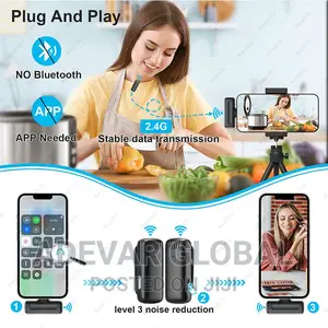 Portable Wireless Lavalier Microphone Charging Box-type-c