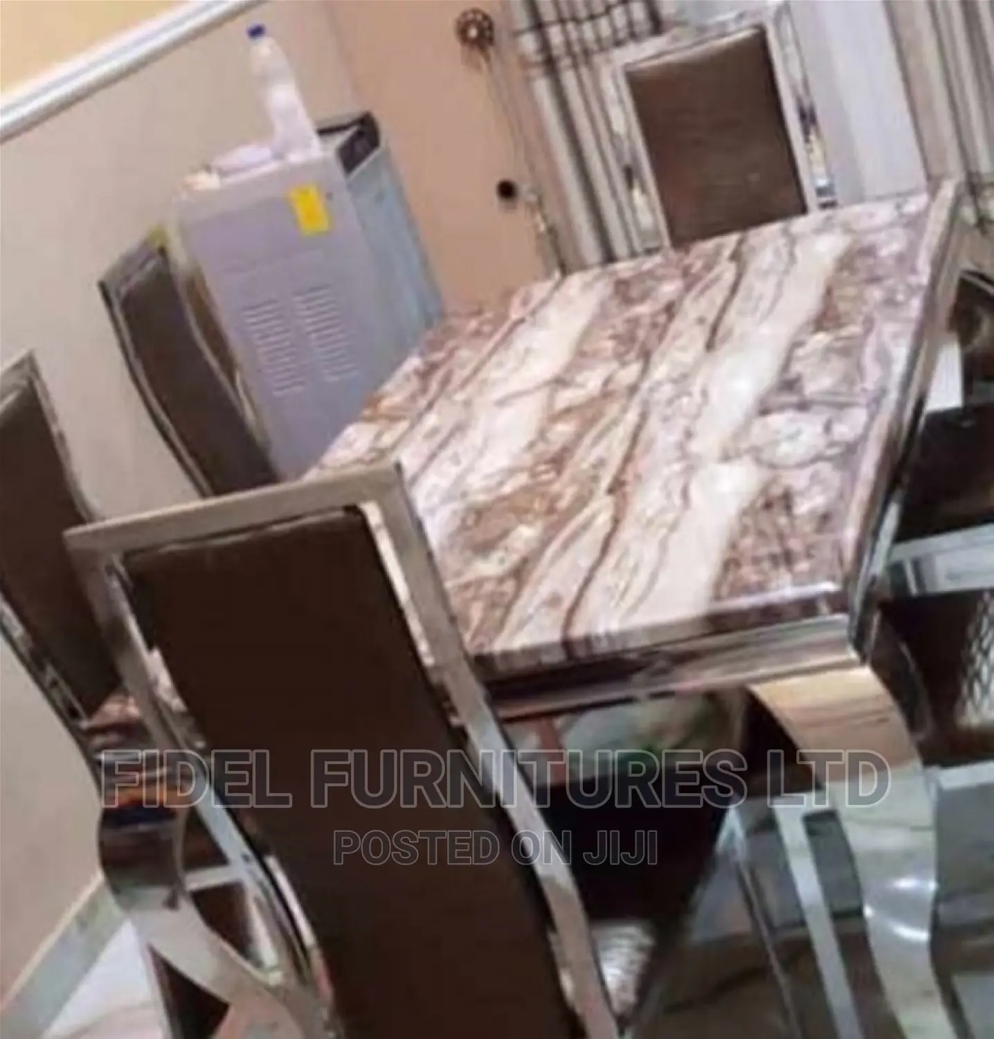High Quality Modern 6seaters Marble Dining Set