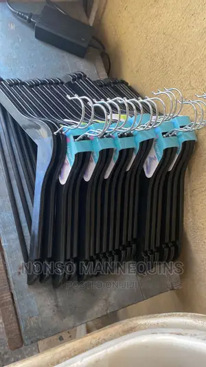 Imported Black Hangers For Clothes Display