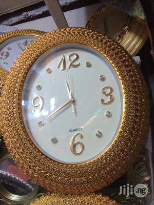 Golden Wall Clock