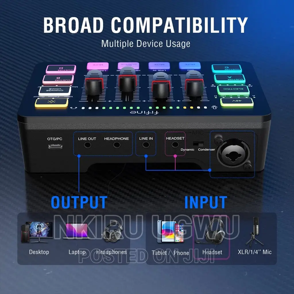 Fifine Ampligame Sc3 Audio Interface