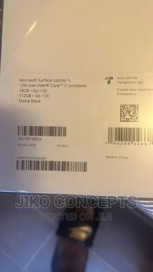 New Laptop Microsoft Surface Laptop 5 16GB Intel Core I7 SSD 512GB