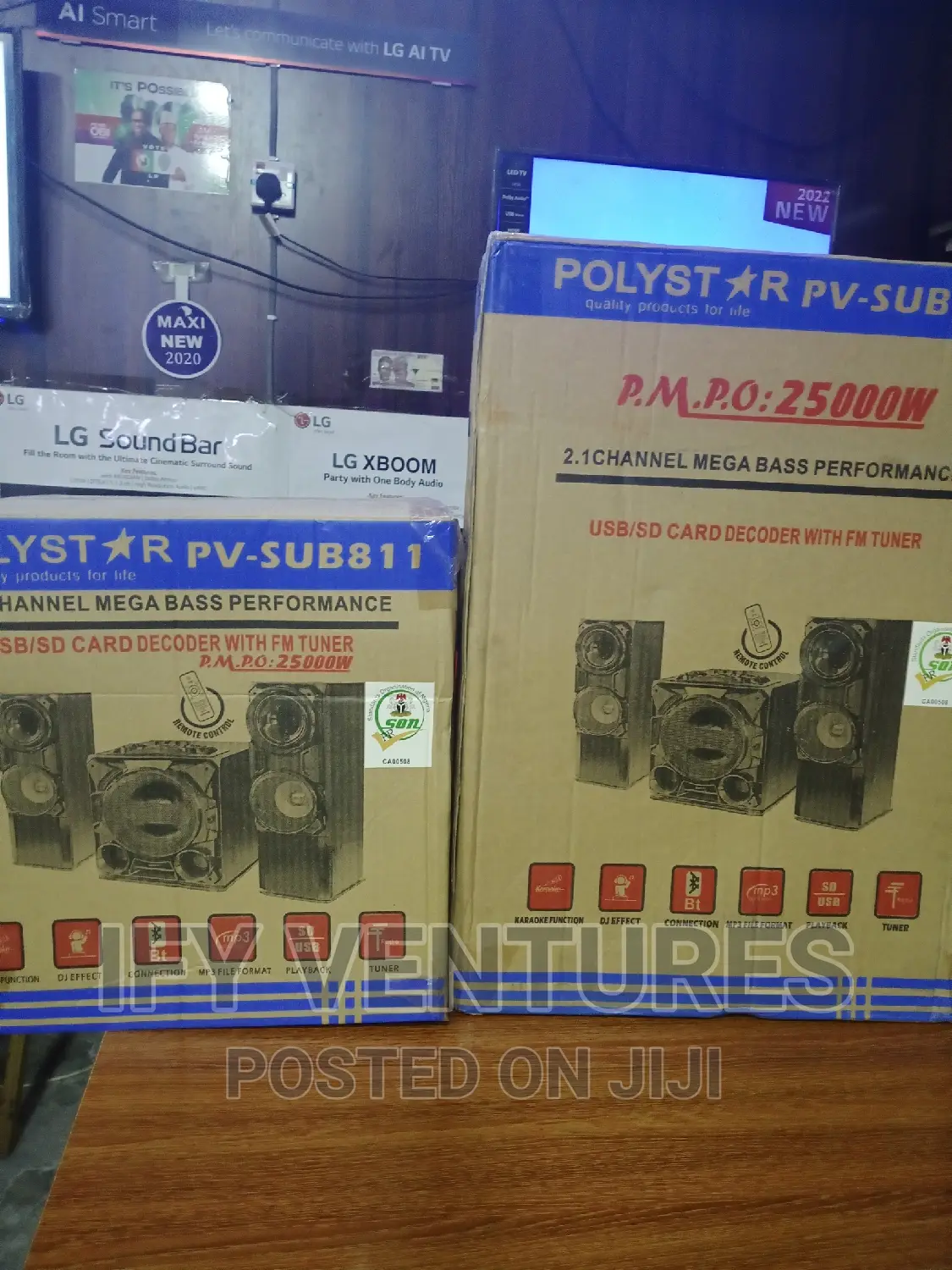 Polystar Hi-fi System With Bluetooth And Dj Effect.