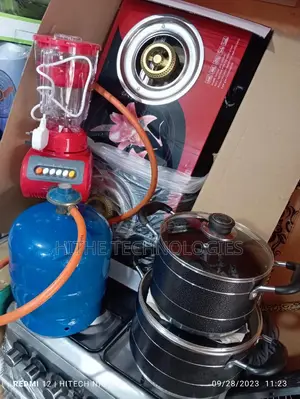 Gas Cooker+ Blender+ Non Stick Pot+ Cylinder