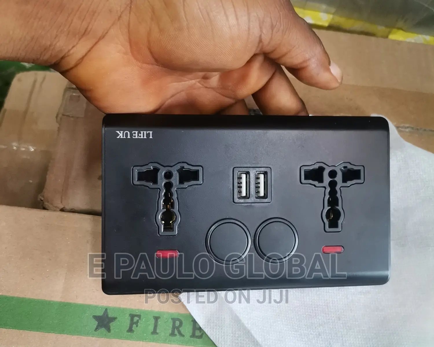13amps Double Socket With Usb Pot