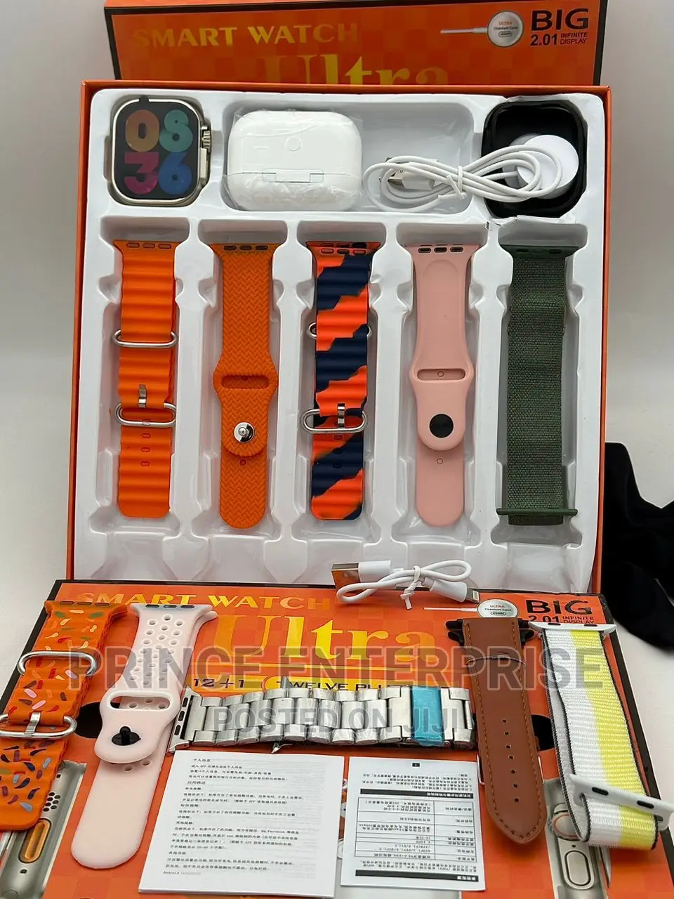 Ultra Smart Watch 12 + 1 a Combination Airpod Pro