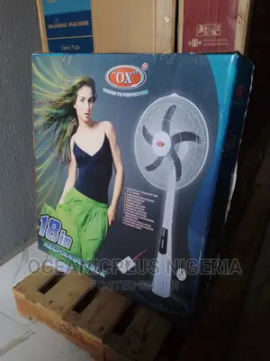 Photo - Ox Rechargeable Standing Fan Plus 18 Inch Brand New