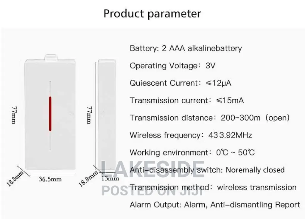 Wireless Smart Door Sensor Cd100s