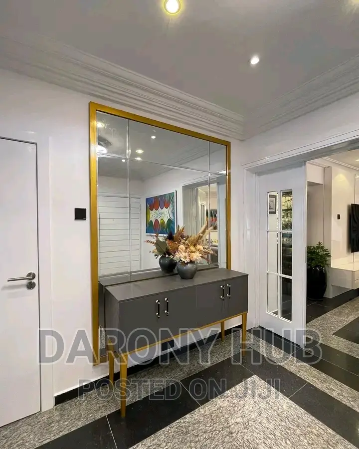 Mirror Wall Decor With Gold Frame
