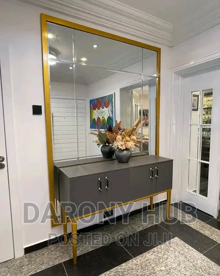Mirror Wall Decor With Gold Frame