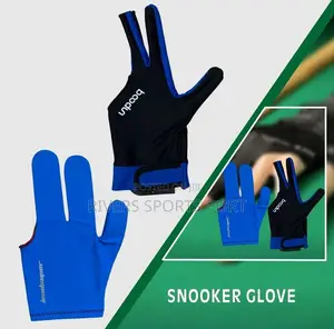 Professional Spandex Snooker Billiard Glove Black, Blue, Red