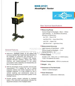 Headlight Alignment Tester Machine Digital