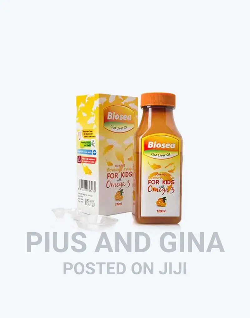 Biosea Cod Liver Oil With Omega 3 for Kids 120ml in Ikeja Vitamins