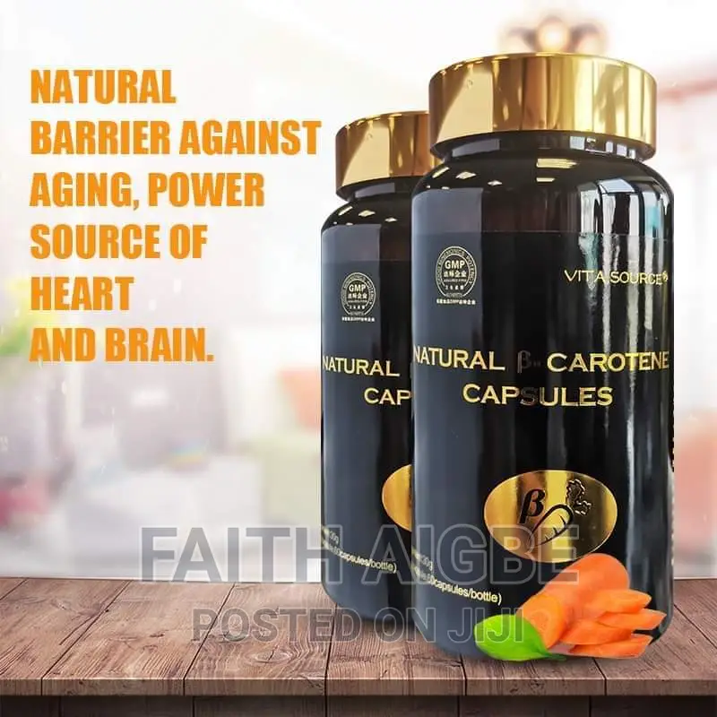 Natural B Carotene Capsules Make You Look Fresh