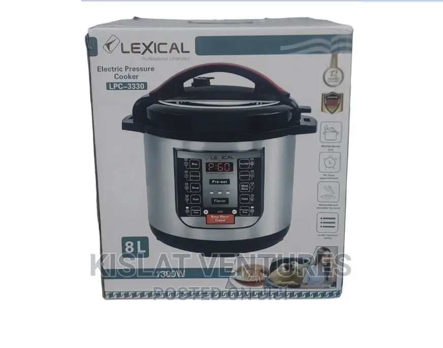 Lexical Electric Pressure Cooker 8l - 1300w