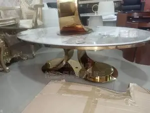 Marble Top Center Table With Side Stools