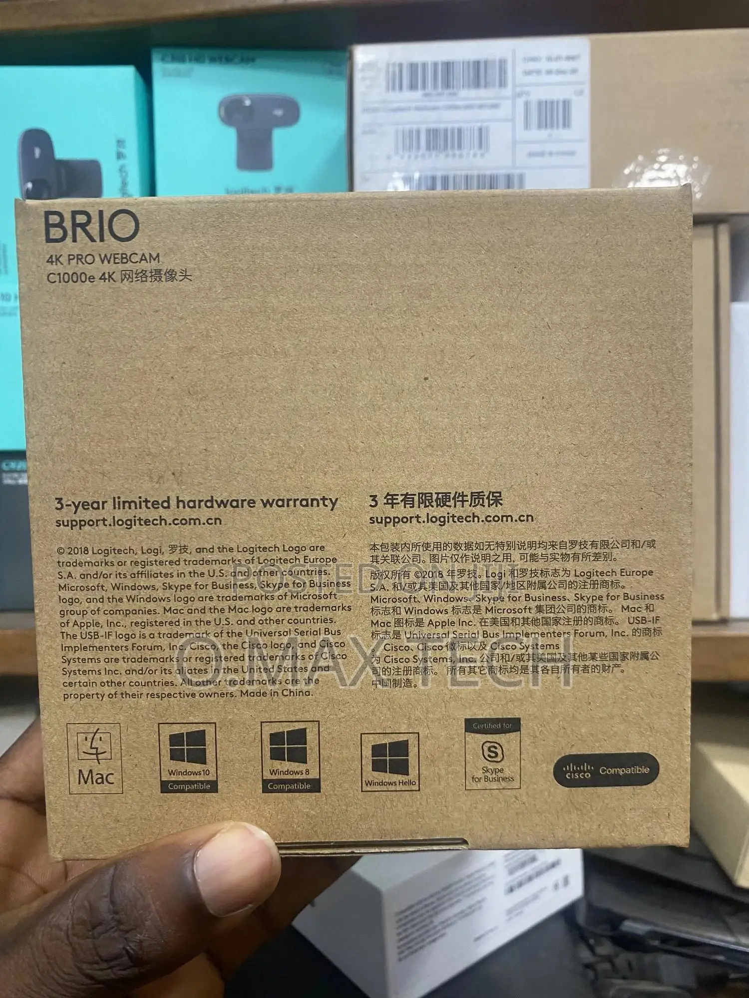 Logitech Brio 4k Webcam C1000e