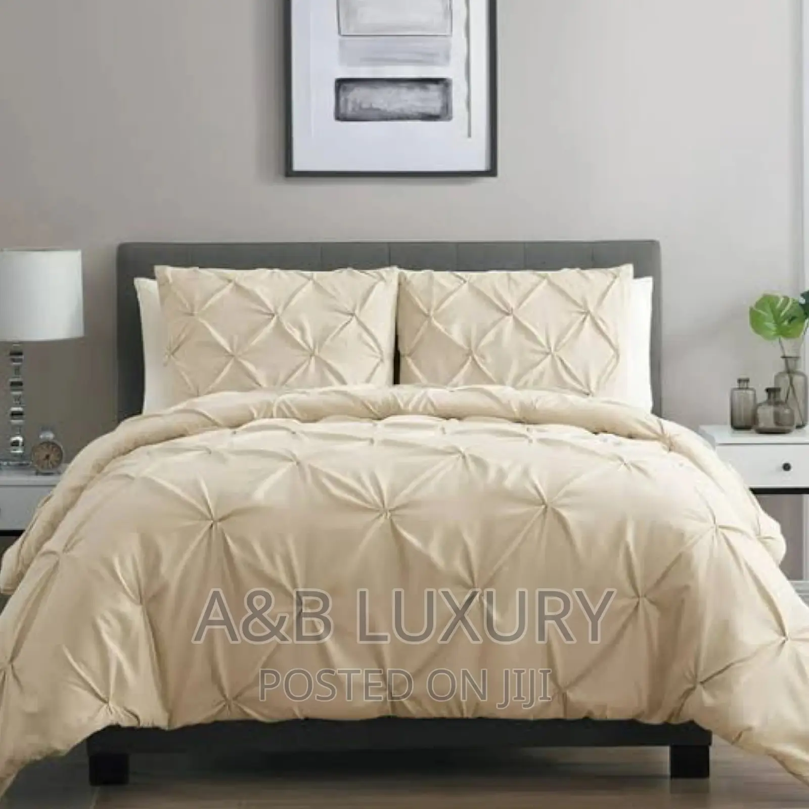 White Pinthuck Bedsheet Sets