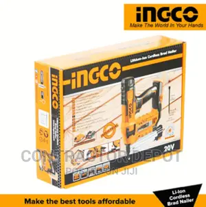 Ingco – Cordless Bradnailer With Charger and Battery (2.0ah)
