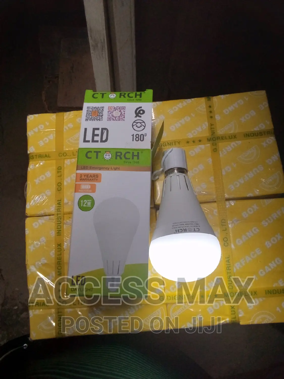 12-Watt LED Chargeable Bulbs (C Torch)