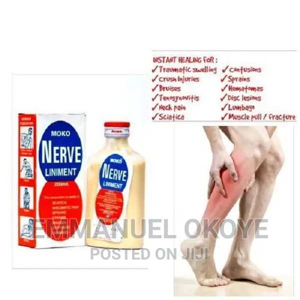 Nerve Liniment for Bone/Muscle/Nerves Swelling/Pains in Isolo Bath